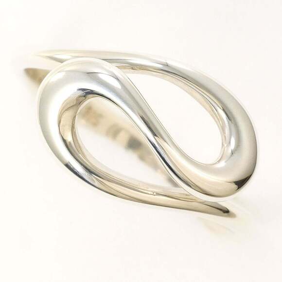 Tiffany & Co. Silver 925 Wave Ring Size 10.5 Total Weight: Approximately 2....